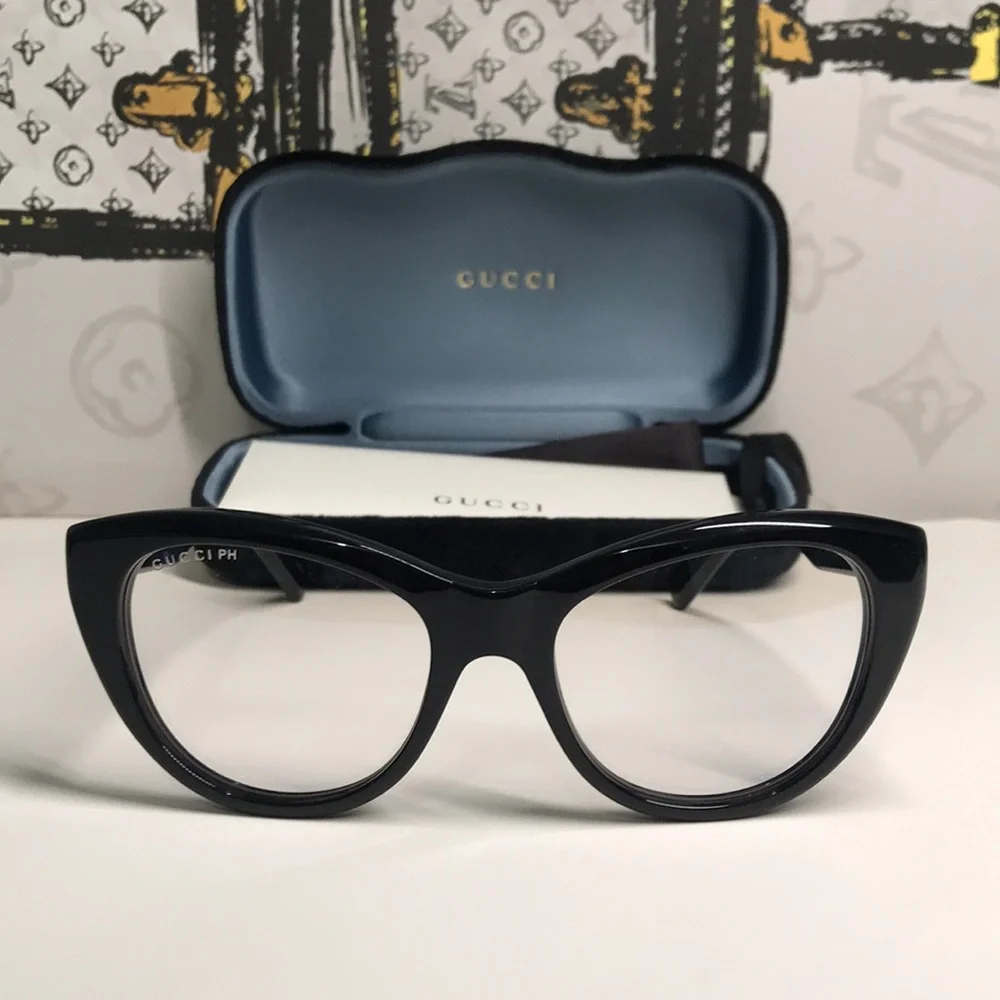 Luxury New Authentic Gucci GG1172S 001 Cat-Eye Sunglasses